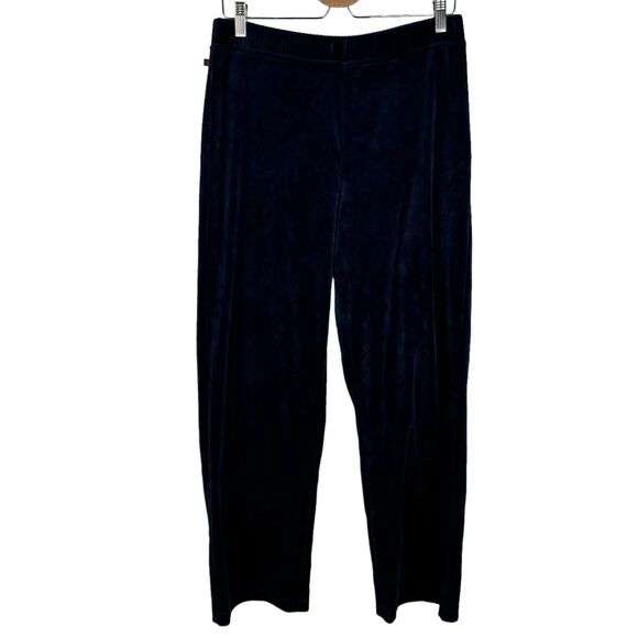 Lauren Ralph Lauren Pants - Lauren Ralph Lauren Navy Blue Velour High Rise Pants Sz M